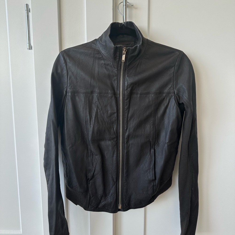Authentic Rick Owen leather jacket